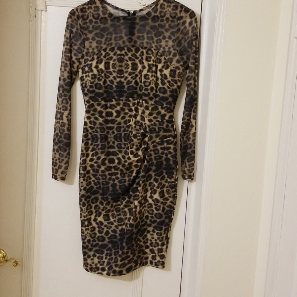 Leopard stretch dress